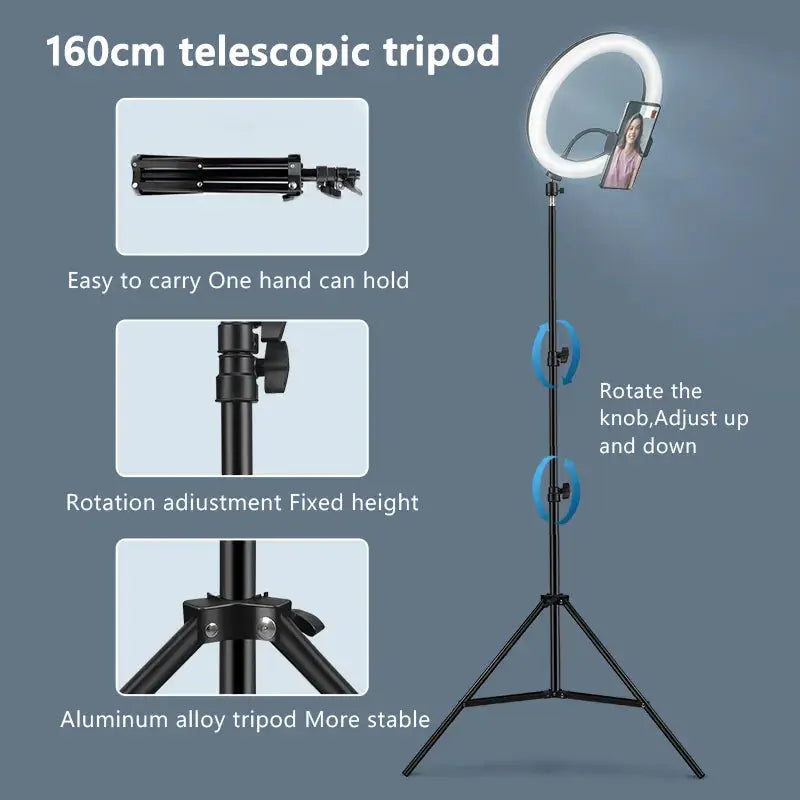 Das Vielseitige 26 cm Ringlicht für Perfekte Beleuchtung: Illuminieren Sie Ihre Kreativität - Raffiniertedinge Das Vielseitige 26 cm Ringlicht für Perfekte Beleuchtung: Illuminieren Sie Ihre Kreativität - Raffiniertedinge